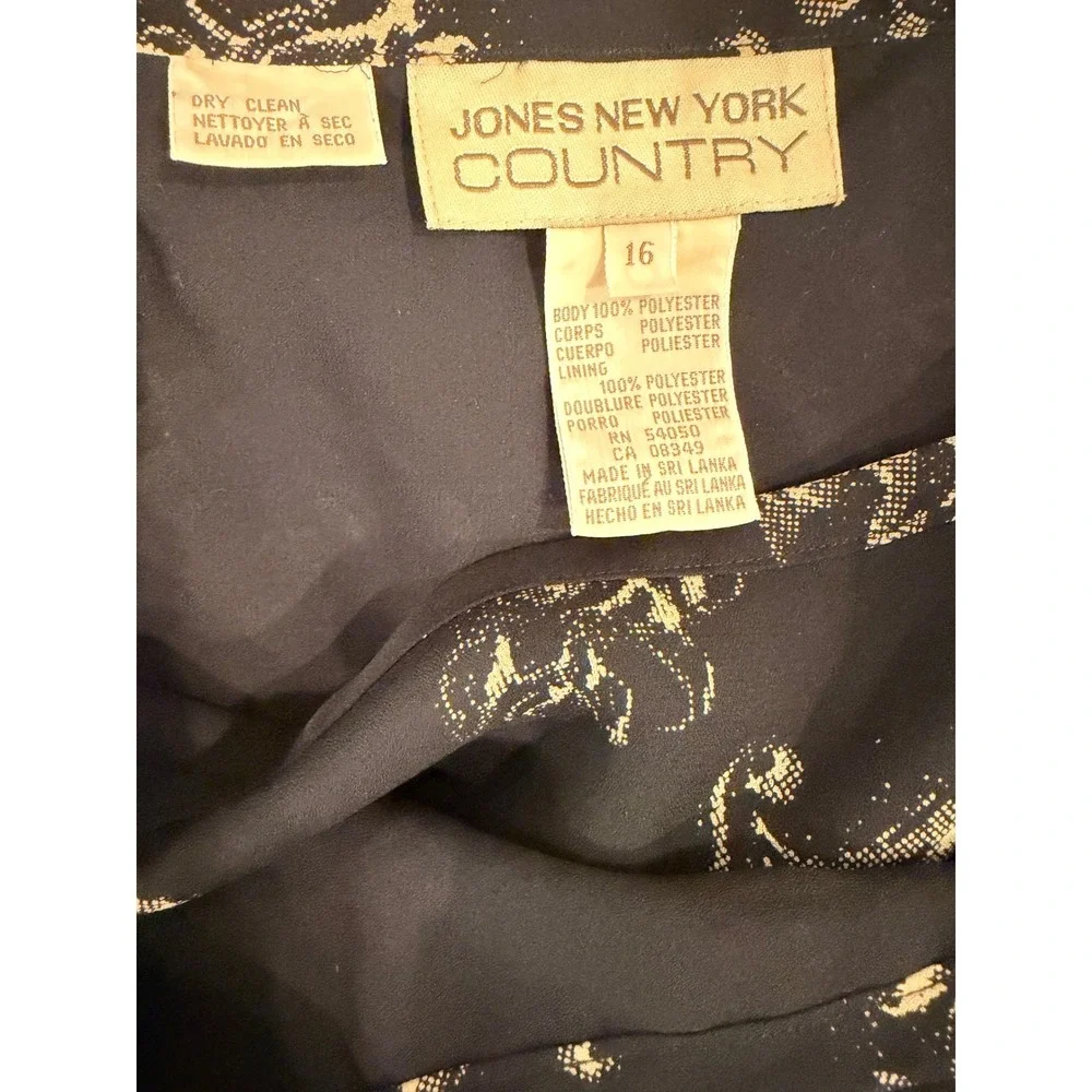 Jones New York Country Vintage 2 Piece Floral Wrap Skirt Set 16 Cottagecore 90's